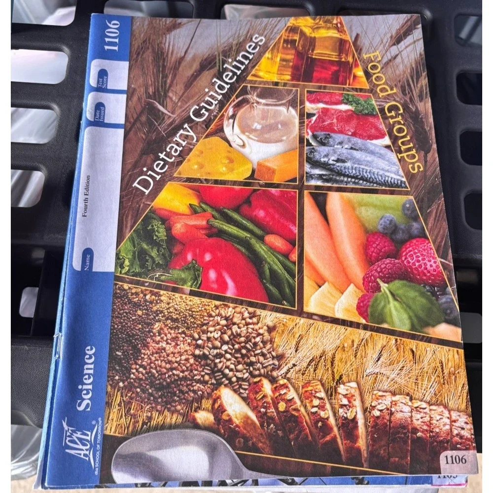 ACE Science 1106 Dietary Guidelines Food Group  homeschooling workbook